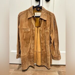 Margaret Godfrey 100% leather suede jacket